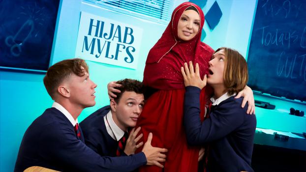 HijabMylfs – Kiki Daire – It Takes a Real Woman to Please Three Cocks At Once